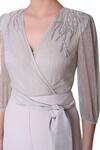 Shop_Platinoir_Grey Heavy Crepe Embellished Jumpsuit_Online_at_Aza_Fashions