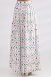 Mr. Ajay Kumar_White Linen Maxi Skirt  _Online_at_Aza_Fashions