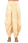 Shop_Arihant Rai Sinha_Beige Dupion Silk Cotton Kurta Dhoti Pant Set_Online_at_Aza_Fashions