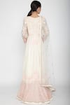 Shop_Varun Bahl_White Georgette Embroidered Anarkali With Dupatta_at_Aza_Fashions