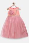 Buy_Pinkcow designs pvt ltd_Pink Silk Pearls, Embroidery Embellished Gown _at_Aza_Fashions