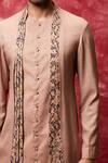 Qbik_Pink Cotton Layered Kurta Set_Online_at_Aza_Fashions