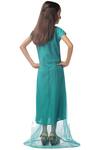 Shop_Kommal Sood_Green Zipper Dress For Girls_at_Aza_Fashions