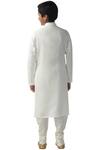 Shop_Kommal Sood_White Cotton, Silk Kurta Set_at_Aza_Fashions