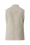 Buy_Gaurav Katta_Beige Linen Block Print Bundi _Online_at_Aza_Fashions