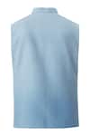Shop_Gaurav Katta_Blue Cotton Nehru Jacket _Online_at_Aza_Fashions