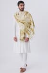 Shop_Gaurav Katta_White Silk Dupatta _at_Aza_Fashions