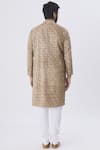 Shop_Gaurav Katta_Brown Textured Silk Kurta_at_Aza_Fashions