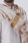 Shop_Gaurav Katta_White Chanderi Tie And Dye Stole _at_Aza_Fashions