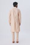 Shop_Kommal Sood_Peach Cotton Silk Kurta Set  _at_Aza_Fashions
