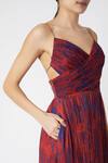 Buy_Saaksha & Kinni_Blue Chiffon Printed Maxi Dress_Online_at_Aza_Fashions
