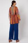 Shop_Saaksha & Kinni_Multi Color Cotton Silk Printed Tunic_at_Aza_Fashions