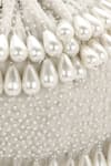 Shop_Aanchal Sayal_White Pearls Velvet Embellished Potli Bag _Online_at_Aza_Fashions