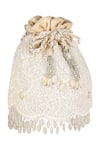 Buy_Aanchal Sayal_White Stones Embellished Bag _at_Aza_Fashions