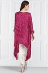 Shop_Twenty Nine_Pink Gajji Silk Round Bandhani Tunic _at_Aza_Fashions