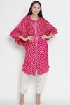 Buy_Twenty Nine_Pink Gajji Silk Round Bandhani Tunic _at_Aza_Fashions