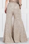 Twenty Nine_Grey Georgette Embellished Sharara Pants_Online_at_Aza_Fashions