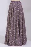 Buy Purple Embroidered Lehenga Set For Women by Ayesha Aejaz Online at ...