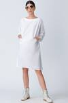 Buy_Rajesh Pratap Singh_White Cotton Dress With Cone Pockets _at_Aza_Fashions