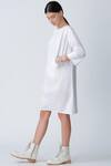 Buy_Rajesh Pratap Singh_White Cotton Dress With Cone Pockets _Online_at_Aza_Fashions