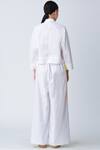 Shop_Rajesh Pratap Singh_White Handloom Cotton Pants _at_Aza_Fashions