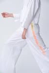Buy_Rajesh Pratap Singh_White Handloom Cotton Pants _Online_at_Aza_Fashions