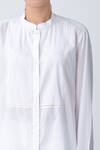 Shop_Rajesh Pratap Singh_White Pintuck Shirt _Online_at_Aza_Fashions