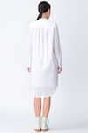 Shop_Rajesh Pratap Singh_White Pintuck High Low Dress _at_Aza_Fashions