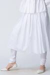 Buy_Rajesh Pratap Singh_White Pleated Skirt With Pants _Online_at_Aza_Fashions