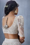 Shop_Torani_White Tulle Embroidered Lehenga Set_Online_at_Aza_Fashions