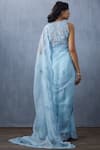 Shop Torani Blue Organza Embroidered Saree at Aza Fashions Shop_Torani_Blue Organza Embroidered Saree _at_Aza_Fashions