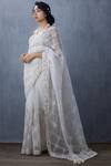 Buy Torani White Organza Embroidered Saree at Aza Fashions Buy_Torani_White Organza Embroidered Saree _at_Aza_Fashions