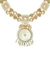 Shop_Hrisha Jewels_Gold Plated Beads Pendent Necklace Set_Online_at_Aza_Fashions