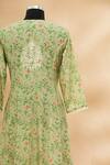 Buy_Aditi Beriwala_Green Round Printed Flared Kurta  _Online_at_Aza_Fashions