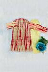 Shop_Kirti Agarwal - Pret N Couture_Yellow Chanderi Silk Tie Dye Kurta Set For Boys_Online_at_Aza_Fashions