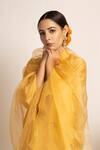 Buy_Rashi Jain_Yellow Chanderi Rehmat Kurta Set _Online_at_Aza_Fashions