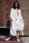 Buy Nikasha White Cotton Open Kimono Jacket at Aza Fashions Buy_Nikasha_White Cotton Open Kimono Jacket _at_Aza_Fashions