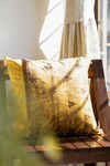 Buy_H2H_Yellow Ponte Roma Dandelion Strokes Cushion Cover _at_Aza_Fashions