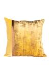 Shop_H2H_Yellow Ponte Roma Dandelion Strokes Cushion Cover _at_Aza_Fashions