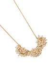 Zariin Gold Plated Bead Floral Pendant Necklace Online at Aza Fashions Zariin_Gold Plated Bead Floral Pendant Necklace _Online_at_Aza_Fashions