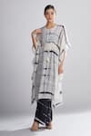 Buy_Koai_Black Chanderi Silk Shibori Pant _at_Aza_Fashions