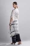Shop_Koai_Black Chanderi Silk Shibori Pant _at_Aza_Fashions
