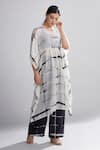 Koai_Black Chanderi Silk Shibori Pant _Online_at_Aza_Fashions