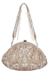 Lovetobag Beige Crystals, Pearls, Beads Siah Floral Kundan Embellished Clutch Online at Aza Fashions Lovetobag_Beige Crystals, Pearls, Beads Siah Floral Kundan Embellished Clutch _Online_at_Aza_Fashions