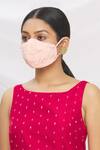 Buy_Arpan Vohra_Pink Embroidery, Beads Chikankari Potli Bag With Face Mask _Online_at_Aza_Fashions