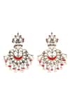 Buy_Sangeeta Boochra_Silver Plated Stones, Beads, Rhinestones Handmade Kundan Danglers _Online_at_Aza_Fashions