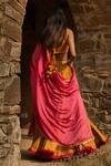 Shop_Punit Balana_Yellow Silk Chanderi Printed Lehenga Set_Online_at_Aza_Fashions