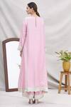 Shop_Ekta Singh_Pink Silk Round Kurta Set _at_Aza_Fashions