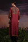 Shop_Rajdeep Ranawat_Red Silk Tunic_at_Aza_Fashions