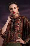 Shop_Rajdeep Ranawat_Green Silk Tunic_Online_at_Aza_Fashions